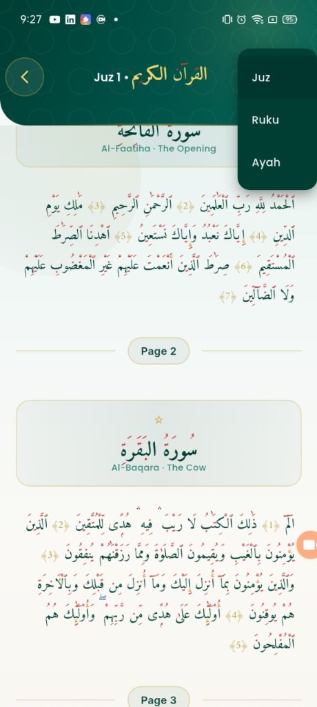 Quran Juz Reader